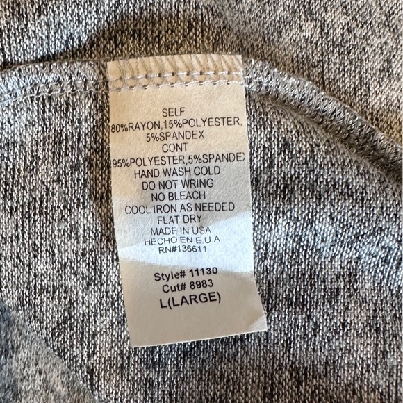 Pep In My Step Stripe Pullover Top- Heather Grey with Neon Pink‎ Stripes - Picture 8 of 8